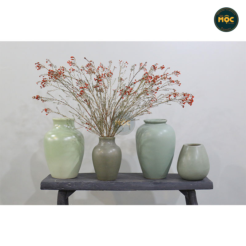 Cắm Hoa Tươi | Mờ | 3570 Bình Hoa Bốn Mùa 25x25x39 M14