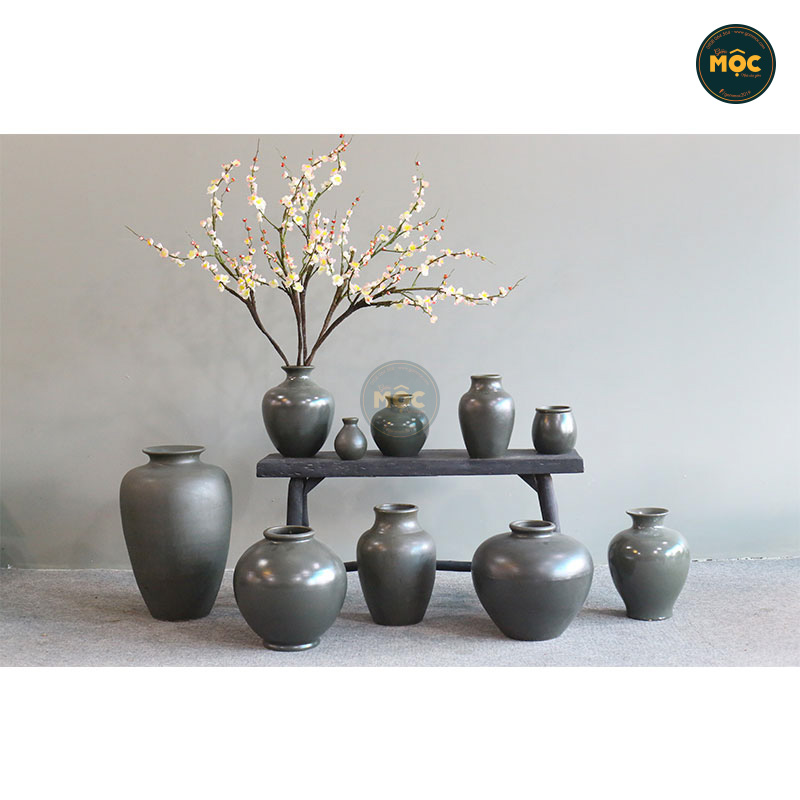 Cắm Hoa Tươi | Mờ | 3570 Bình Hoa Bốn Mùa 25x25x39 M14