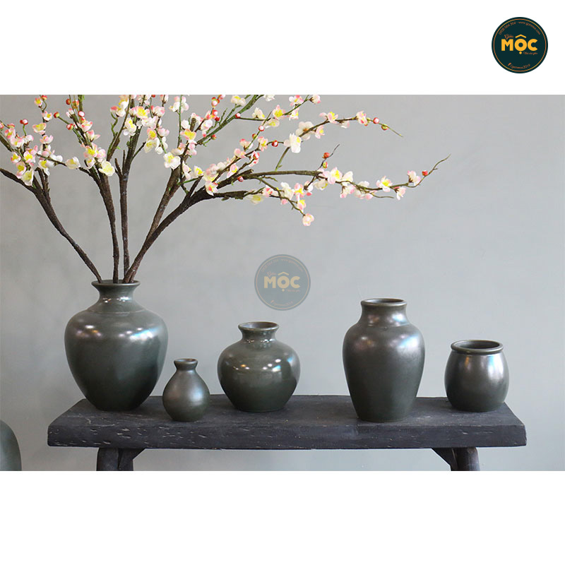 Cắm Hoa Tươi | Mờ | 3570 Bình Hoa Bốn Mùa 25x25x39 M14