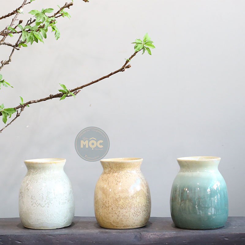 Cắm Hoa Tươi | Bóng | 4058 Bình Hoa Bốn Mùa 17x17x20 M12